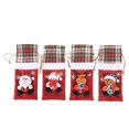 thumbnail image 1 of 4 Piezas Fundas para Botellas de Vino con Cordón a Cuadros Bolsas para Botellas de Papá Noel de Arpillera Bolsas para Botellas con Cordón de Reno Fundas para Botellas de Vino a Cuadros Navideños con Piel Sintética para Decoración de Fiesta de Navidad oso de fresa Electrónica, 1 of 5