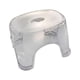 thumbnail image 2 of Taburete de acrílico para baño, taburete para cambiar zapatos, reposapiés transparente, ligero, estable, pequeño banco de ducha, asiento portátil para, 2 of 9