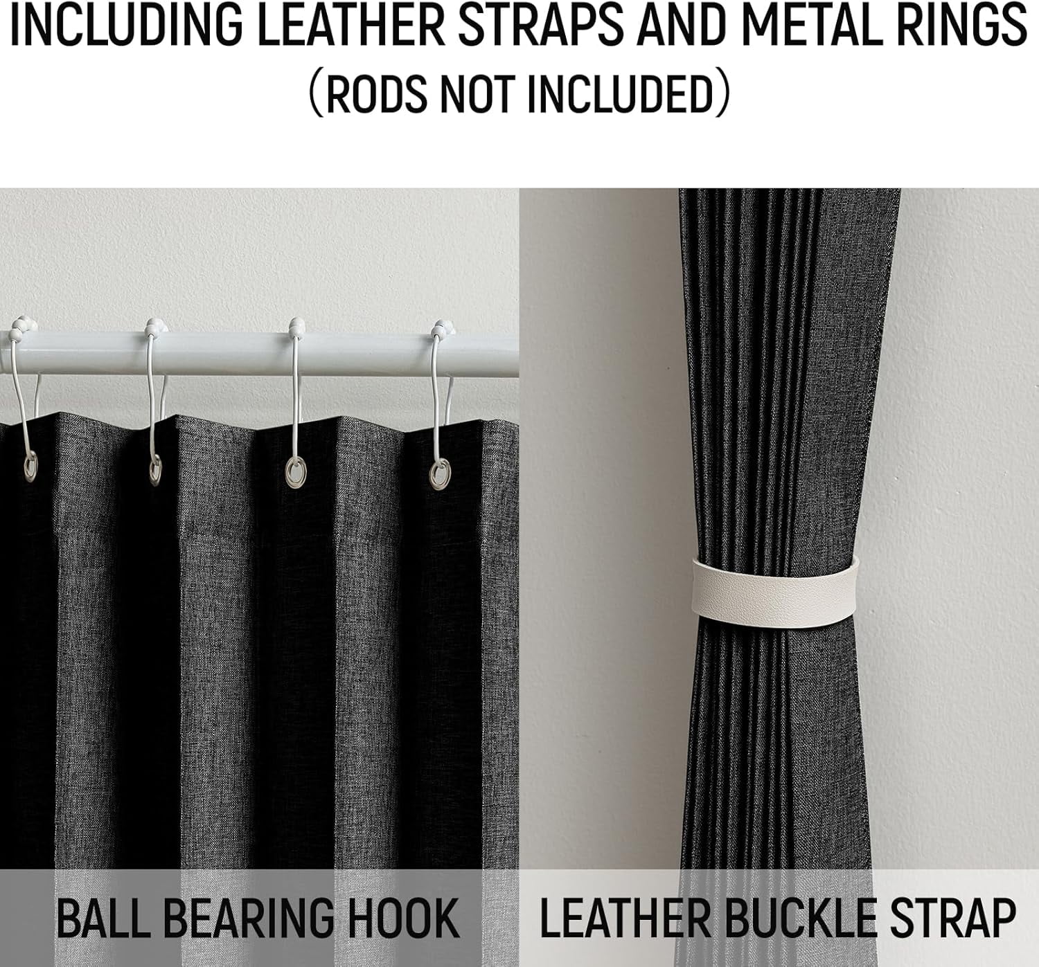100% Blackout Magnetic Door Curtain Accordion Doors Interior Closet Door Curtain Invisible Applicable Bedroom Room Living Room Doorway (Black 42" W x 78" L) 1 Panel