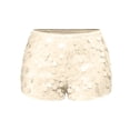 thumbnail image 5 of LWavelet Women's Low Rise Sequin Mini Shorts for Club & Costume Wear Beige L, 5 of 7