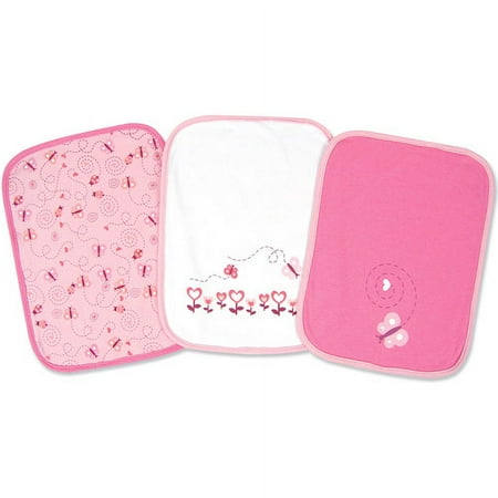 George Baby - Cotton Burp Cloths 3-Pack, Butterfly