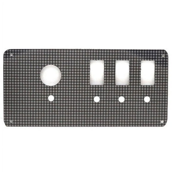 Hurricane Boat Blank Rocker Switch Panel | Black / Gray
