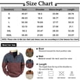 thumbnail image 2 of Long Sleeve Tops Men's Zip Contrast Winter Sweatshirt Outdoor Casual Sweater2XL, 2 of 3
