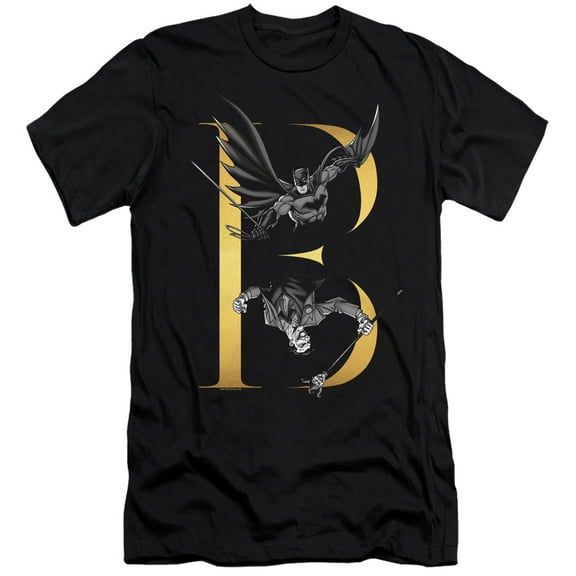 Batman B S/S Adult 30/1 T-Shirt Black