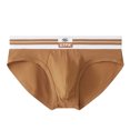 thumbnail image 2 of Joernso Men Briefs Mid-rise Elastic Waistband Breathable Color Matching Slim Fit Underwear with 3D Pouch Design Daily Wear, 2 of 8