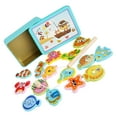 thumbnail image 4 of Juego de pesca magnético, juguete de pesca para bebé, ligero de madera, colores brillantes, fácil captura, 4 of 9