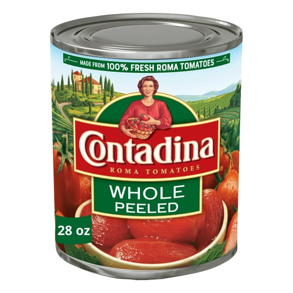 Contadina Whole Peeled Tomatoes 28 oz Can (Pack of 2)