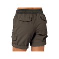thumbnail image 4 of Women Cargo Shorts Summer Loose Hiking Shorts with Pockets Womens Plus Size Denim Shorts, 4 of 7