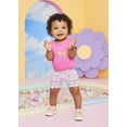 thumbnail image 4 of Garanimals Baby Girl Puff Cap Sleeve Graphic Bodysuit, Sizes 0-24 Months, 4 of 4