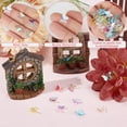 thumbnail image 6 of 1 Box 100Pcs Mini Butterfly Ornament Miniatures Tiny Resin Butterflies Cabochon Fairy Garden Statues Dollhouse Micro Landscaping Potted Decoration for Crafts Art Decor Nail Phone Charms 1set, 6 of 9