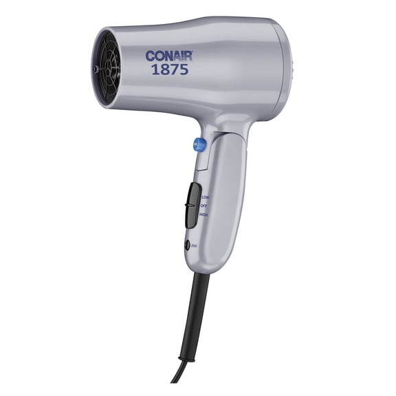 Conair 1875W Compact Folding Handle Hair Dryer, Travel Hair Dryer, Dual Voltage