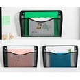 thumbnail image 2 of Tutuviw Chainplus Mesh File Holder Vertical Mount/Hanging Office Wall Folder Organization, Black, 2 of 6