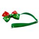 thumbnail image 3 of Greeniant Navidad Mascota Regalo Perro Gato Cuello Pajaritas Cachorro Higiene Decoración Aseo de mascotas rojo verde, 3 of 7