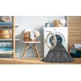 thumbnail image 2 of Ahgly Company Tapis d'Intérieur Lavable en Machine Carré Gris Transitionnel, 3 Pieds Carré, 2 of 7