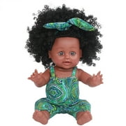 12 inches Black Girl Baby Dolls Soft Silicone vinyl Play Toy  Infant Reborn Handmade Doll Lifelike Newborn For Ages 3 and Up