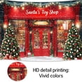 thumbnail image 3 of 7 x 5 ft Red Christmas Photo Backdrop Santa's Toy Shop Photography Background Xmas Tree Gift Snow Window Store Backdrop Christmas Wall Decoration Winter Gift Background Photo Booth, 3 of 5