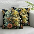 thumbnail image 3 of ONETECH Vintage Throw Pillow Covers Decorative Moon with Floral Botanical Throw Pillow Cases for Couch Sofa Home Living Room, 3 of 5