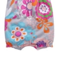 thumbnail image 5 of WIBACKER 100% Cotton Infant Baby Girl Snap-up Rompers, 0-24M,Ruffle Sleeve Toddler Summer Flowers Jumpsuit, 5 of 6