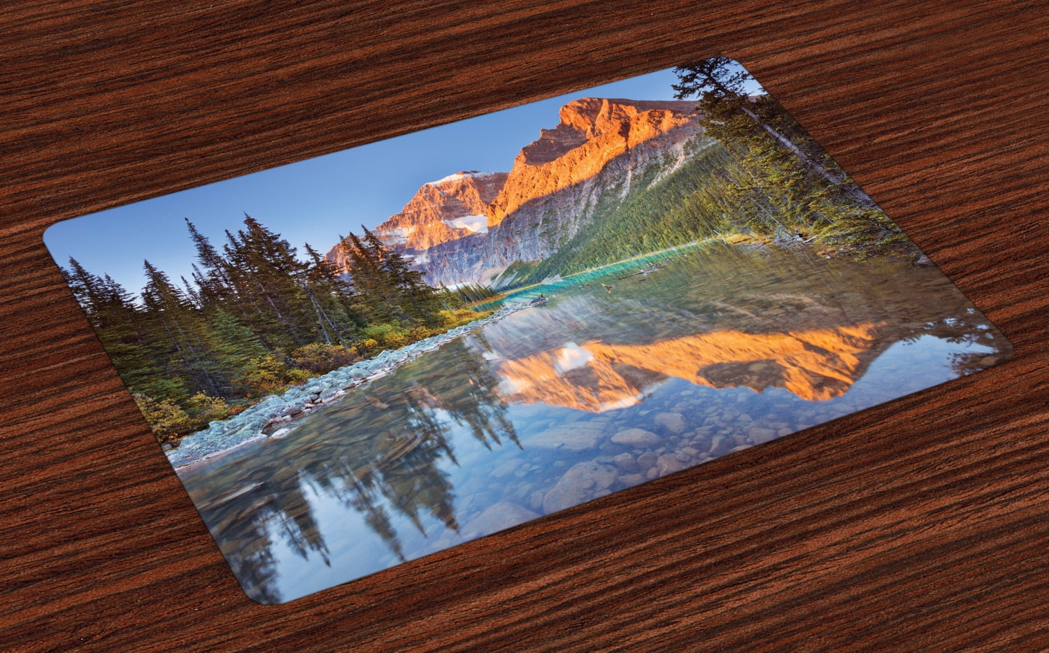 National Parks Placemats Set of 4 Canadian Rocky Mountain Range on ...