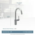 thumbnail image 2 of Moen Align Chrome One-Handle Kitchen Faucet, 2 of 5