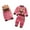 Pink, Red, Gray, variant on Godderr 3Pcs Toddler Kids Fleece Track Suits Sweatpants Fleece Waistcoat Outfits for Boys Girls 1-5Y Baby Autumn Winter 3Pcs Winter Thicken Clothing Jogger Set