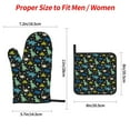 thumbnail image 2 of Daiia Dinosaur Pattern Oven Mitts and Pot Holders 4 pcs Set,High Heat Resistant 500 Degree Extra Thicken Long Kitchen Cotton Oven Glove, 2 of 6