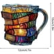 thumbnail image 2 of Taza de Vidrio 3D con Diseño de Libros Apilados de 11 oz Estilo Vitral para Amantes de la Lectura y Bibliotecarios, 2 of 5