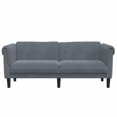 thumbnail image 2 of vidaXL Sofa 2-Seater Dark Grey Velvet, 2 of 5