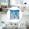 thumbnail image 5 of BANET Card Decorative Throw Pillow Case Pack of 2, Pile of Fortune Telling Elements Jumbled Together Fantasy Themes, Couch Bedroom Living Room Cushion Cover, Teal Black 22x22in, 5 of 7
