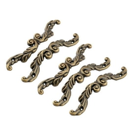 ETIUC 6 Pack Boho Rattan Dresser Knobs Wood Drawer Knobs Handmade Woven
