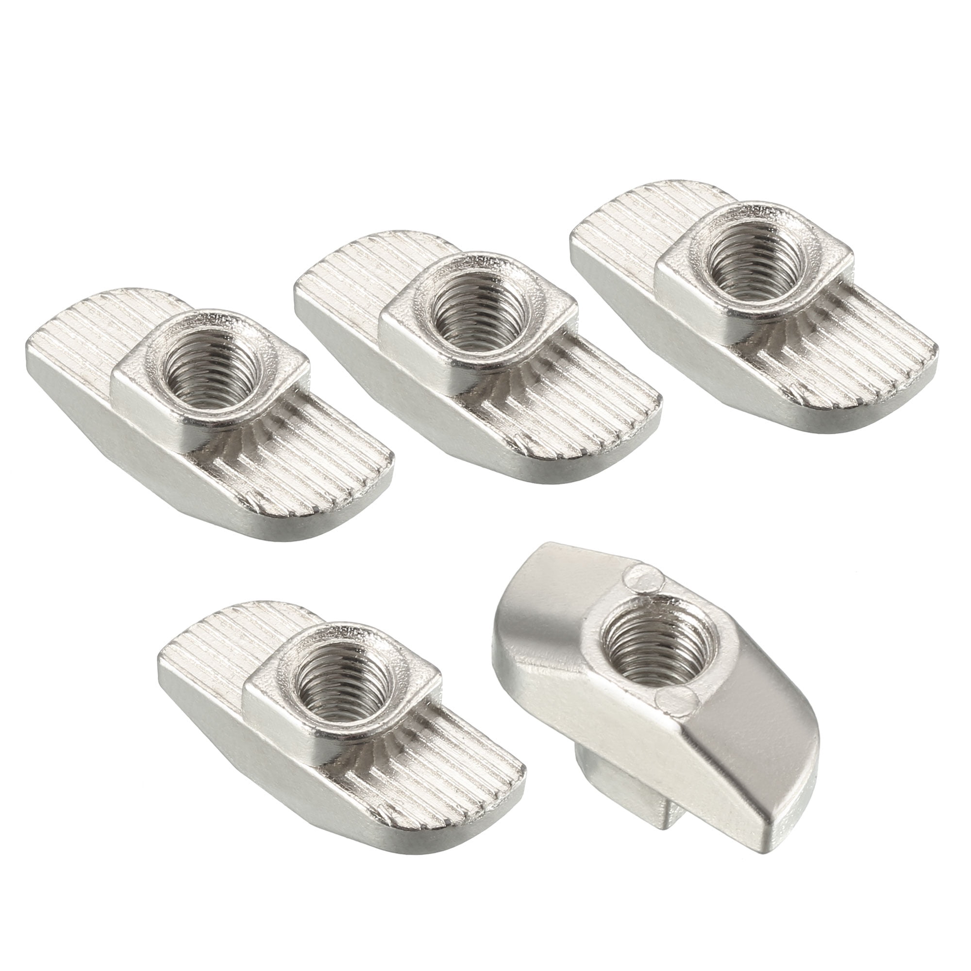 M6 Half Round T-Nut Roll for 4040 Series Aluminum Extrusion Profile Package of 30 Nickel Plated Carbon Steel T-Slot Slot Nuts