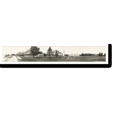 Historic Print, NY 1912 Saranac Inn from lake, 18" x 24"