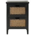 thumbnail image 3 of SAFAVIEH Jonah Country Rustic Two Drawer End Table, Black, 3 of 6