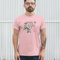 thumbnail image 3 of Tee Hunt Merry and Bright Cute Christmas T-Shirt Jolly Santa Xmas Men's Tee, Light Pink, 5X-Large, 3 of 5