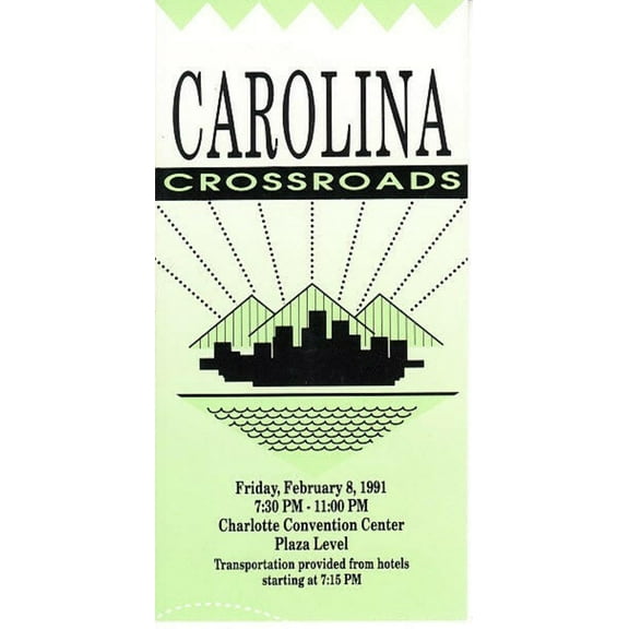 1991 NBA All-Star Game Weekend Carolina Crossroads party ticket stub