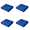 Blue, variant on CuiLiyq 4 Pcs Velvet Solid Chair Pad, Large Winter Cushions Sitting for Adults, Soft Plush Washable Square Seat Cushion for Living Room Bedroom Kitchen Dining Room (Gray, 15.7" x 15.7")