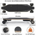 thumbnail image 2 of WOWGO Electric Skateboards Longboard with Top Speed 29MPH Dual 550W Motors for Adults Beginners Max Load 330LB, 105mm Honeycomb Wheels E Skate Board with 14.3Mile Long Range for Commute -2S MAX, 2 of 6