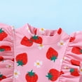 thumbnail image 4 of Happy Town Infant Baby Girls Swimsuit Summer One-Piece Long Sleeve Bathing Suit, 4 of 7