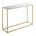 thumbnail image 4 of Convenience Concepts Gold Coast Mirrored Glass Console Table with Gold Metal, 4 of 4