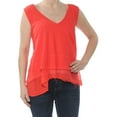 thumbnail image 3 of Free People Womens Peachy Distressed Tank Top, Red, Small, 3 of 4
