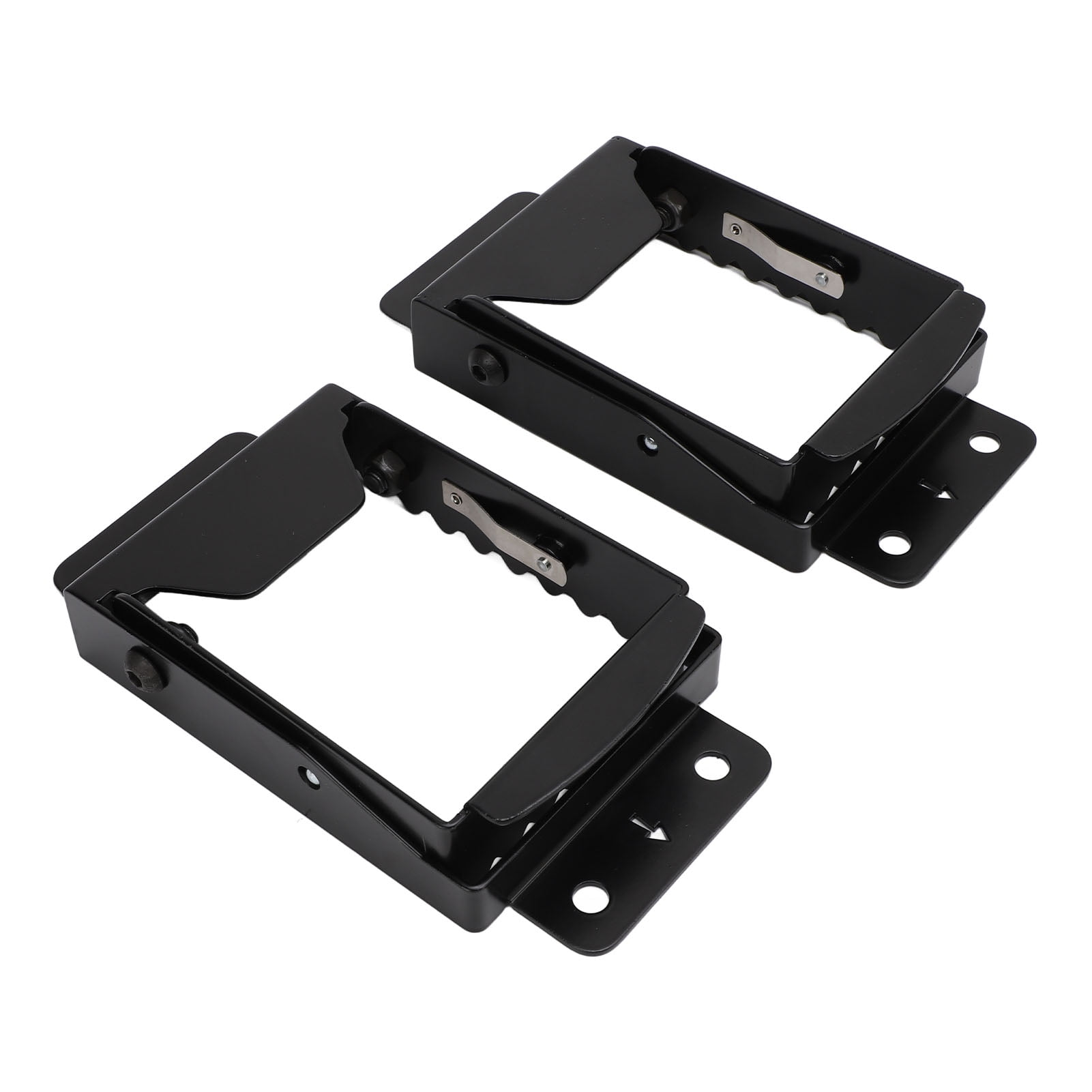 Repose-Pieds Passager Moto 2 Pièces - Pédales Pliables M8 Alliage Aluminium Antidérapant (Or)