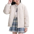 thumbnail image 6 of KAUOD Kids Lightweight Puffer Jackets Button Open Front Quilted Windproof Coats Boys Girls Long Sleeve Winter Outwear, 6 of 8