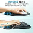 thumbnail image 4 of Ergonomic Mouse Pad with Wrist Rest, Comfortable Keyboard Wrist Rest, Memory Foam Wrist Rest for Computer Keyboard, Mouse Pad Set for Easy Typing & Pain Relief for Office & Home, 4 of 8