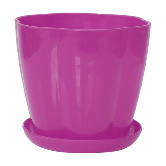 Home Garden Plastic Table Decoration Flower Plant Pot Planter Holder Fuchsia