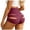 Wine, variant on felwors Women's High Waisted Cut Out Yoga Shorts Scrunch Booty Hot Pants Workout Lifting Shorts Wine for Size L