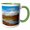 Green/White, variant on 3drose, Alaska,noatak National Preserve, at Noatak and Niniuktuk Rivers., 15oz Mug