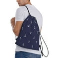 thumbnail image 3 of Bingfone Anchor Heart Blue Drawstrings Backpacks Bags For Men Women Gym Drawstrings Bag, 3 of 9