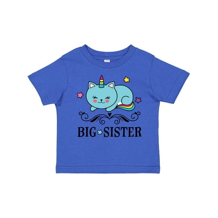 

Inktastic Big Sister Unicorn Gift Toddler Toddler Girl T-Shirt