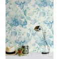 thumbnail image 6 of NextWall  Watercolor Flower Peel and Stick Wallpaper 20.5 in. W x 18 ft. L - Seaglass, 6 of 8