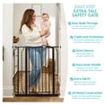 thumbnail image 5 of Regalo Easy Step Extra Tall Walk Thru Baby Safety Gate, Fits Openings 29-36.5 Inches, Black, 5 of 13